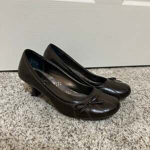 Vintage Y2K Mudd "Noel" brown bow kitten heels